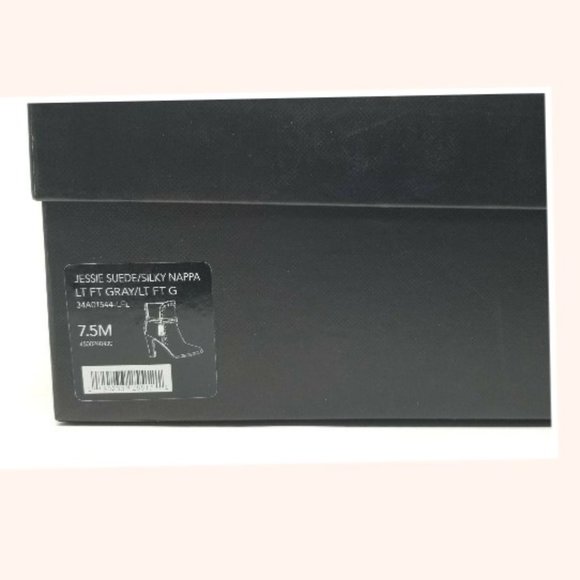 Coach Jessie Light Gray Suede Pointed-Toe Booties - Picture 11 of 11